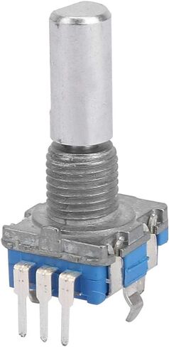 10pcs EC11 Rotary Encoder, 360 Degree Rotary Encoder Code Switch with Push Button Coding Switch Digital Potentiometer 5 Pin in Saudi Arabia