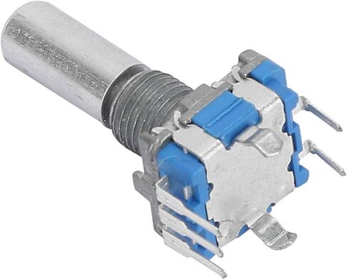 10pcs EC11 Rotary Encoder, 360 Degree Rotary Encoder Code Switch with Push Button Coding Switch Digital Potentiometer 5 Pin in Saudi Arabia