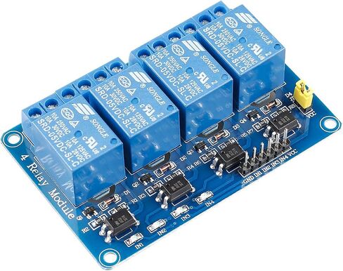 وحدة مرحل SunFounder Lab 4 5 فولت 4 قنوات متوافقة مع Arduino R3 1280 Arm PIC AVR STM32 in Kuwait