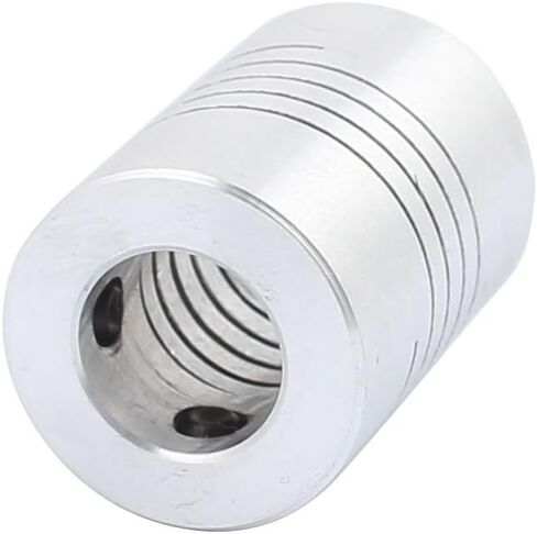 uxcell 3mm to 3mm Shaft Coupling 25mm Length 18mm Diameter Stepper Motor Coupler Aluminum Alloy Joint Connector for 3D Printer CNC Machine DIY Encoder in Saudi Arabia