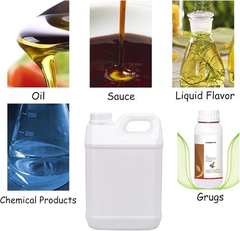 3 عبوات من أباريق بلاستيكية على شكل حرف F سعة 0.66 جالون من نيكونوم، زجاجة حاوية إبريق فارغة كبيرة مع أغطية محكمة الغلق مقاومة للأطفال، بلاستيك HDPE قابل لإعادة الاستخدام وخالي من مادة BPA، للاستخدام المنزلي والصناعي in Kuwait