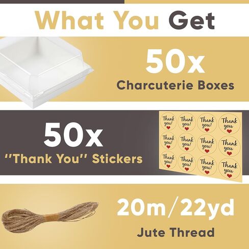 50 Pack Small Charcuterie Boxes with Clear Lids - To Go Paper Mini Charcuterie Box, Disposable Food Containers, 5Inch Dessert Boxes for Sandwich, Cookie, Sushi, Cake Slice, Strawberries (Brown) in Kuwait