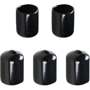 Aopin Rubber Round End Cap Cover 3/4 Inch (19mm) Screw Thread Protectors PVC Flexible Tubing Pipe Protective Bolt Screw Thread Protector Safety Cover | for Pipe Post Tubing Rod Cover 20 Pcs (Red)