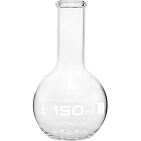 دورق غليان، 150 مل - زجاج البورسليكات - قاع مسطح، رقبة ضيقة - Eisco Labs in Kuwait