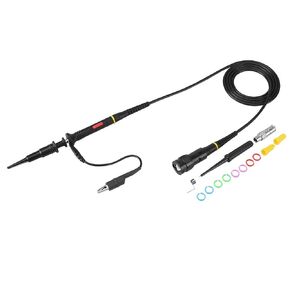 High Sensitivity Premium Oscilloscope Scope Test Probe Clip BNC 200Mhz 10:1 and 1:1 Black Scope Test BNC End Probe with Accessory Kit for multimeter Pack of 2 in Saudi Arabia