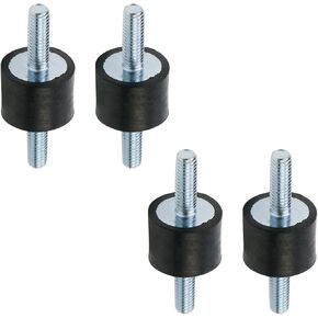 MY MIRONEY 8 x 8mm Rubber Vibration Isolator Mounts with M3 x 6mm Studs Shock Absorber Pack of 6
