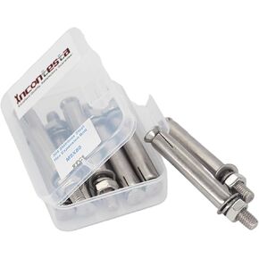 8 Pcs M8 x 80mm 304 Stainless Steel Hex Expansion Bolt, Incontesta Eyebolt Fastener Wall Concrete Brick Expansion Screw Closed Hook Anchor Bolt in Saudi Arabia