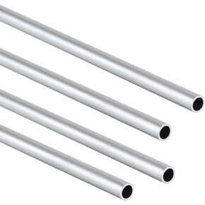 36"Aluminum Tube 6063, Thick-Walled Aluminum Round Tube, 0.04 inch Wall, 3/8 inch OD, 0.3 inch ID, Seamless Aluminum Straight Tubing(Silver, 4 Pack) in Saudi Arabia