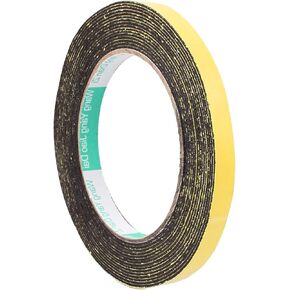Rebower Single-Sided Foam Tape Self Adhesive, [for Home Fixtures, Daily Use] - 10mm x 1mm / 5m / Black, Yellow / 1Pcs in Saudi Arabia