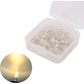 3mm UV LED Light Diodes, 120 Pcs UV Led Emitting Diodes, 3mm Led Assorted Kits for Science Project, School and DIY Project (3mm UV 120 Pcs)