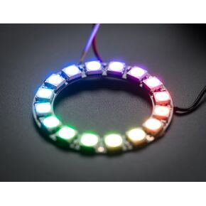 حلقة Adafruit NeoPixel - 16 x 5050 RGB LED مع برامج تشغيل مدمجة [ADA1463] in Kuwait