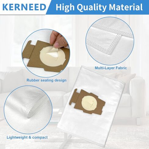 8 Pack 204811 Micron Magic Vacuum Bags Compatible with Kirby Sentria, Avalir, Ultimate G series, Diamond Edition, Part 204814 204808, with 1 Belt in Kuwait
