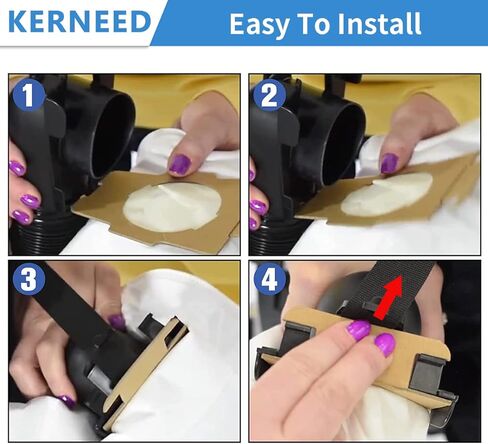 8 Pack 204811 Micron Magic Vacuum Bags Compatible with Kirby Sentria, Avalir, Ultimate G series, Diamond Edition, Part 204814 204808, with 1 Belt in Kuwait