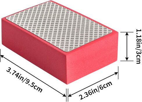 عبوة من 4 وسادات تلميع يدوية ماسية من موليجو، مكعبات صنفرة ماسية للبلاط والزجاج والخرسانة (حبيبات 60، 100، 200، 400) in Kuwait