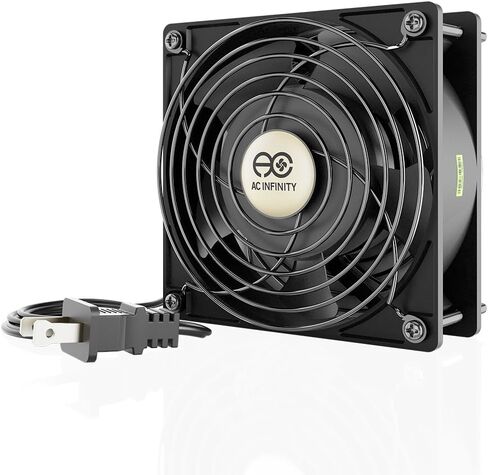 AC Infinity AXIAL LS1238, Quiet Muffin Fan, 120V AC 120mm x 38mm Low Speed, UL-Certified for DIY Cooling Ventilation Exhaust Projects in Saudi Arabia