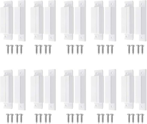 MC-31 Surface Mount Wired NC Door Contact Sensor Alarm Magnetic Reed Switch White 10pcs in Saudi Arabia