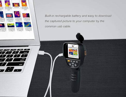 جهاز تصوير حراري بالأشعة تحت الحمراء بدقة 320 × 240، كاميرا تصوير حراري محمولة بدقة 76,800 بكسل، مقياس حرارة بالأشعة تحت الحمراء مع شاشة عرض ملونة مقاس 3.2 بوصة in Kuwait