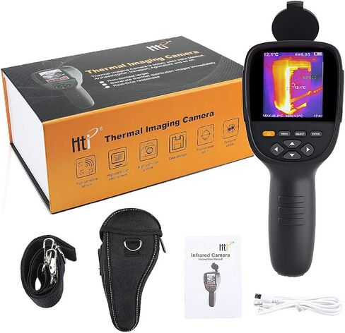 جهاز تصوير حراري بالأشعة تحت الحمراء بدقة 320 × 240، كاميرا تصوير حراري محمولة بدقة 76,800 بكسل، مقياس حرارة بالأشعة تحت الحمراء مع شاشة عرض ملونة مقاس 3.2 بوصة in Kuwait