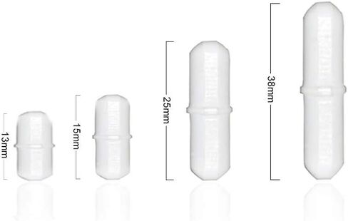 ULAB قضبان تحريك مغناطيسية ثماني السطوح ومجموعة مسترد مغناطيس PTFE، 4 مقاسات 13 مم، 15 مم، 25 مم و38 مم، UMP1001 in Kuwait