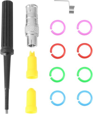 حساسية عالية قسط راسم الذبذبات نطاق اختبار التحقيق كليب BNC 200Mhz 10: 1 و 1: 1 أسود نطاق اختبار BNC نهاية التحقيق مع مجموعة الملحقات لحزمة متعددة من 2 in Saudi Arabia