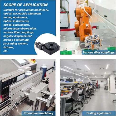 Rotating Platform TBVECHI HT03RA100 Precision Electric Rotating Machine Optical Rotating Platform Motorized Rotation Stage 100mm Bearing Scale in Kuwait