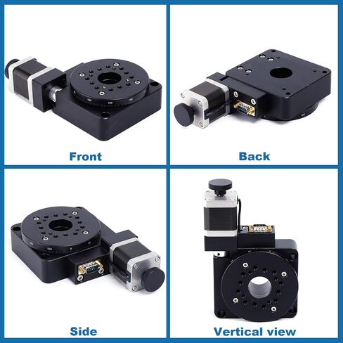 Rotating Platform TBVECHI HT03RA100 Precision Electric Rotating Machine Optical Rotating Platform Motorized Rotation Stage 100mm Bearing Scale in Kuwait