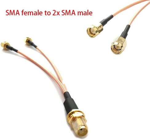 أفضل بائع SMA أنثى الجوز إلى 2X SMA ذكر التوصيل Y نوع الفاصل الموحد ضفيرة كابل RG316 15 سنتيمتر 6 "ل موزع إنترنت واي فاي الولايات المتحدة الأمريكية الشحن in Kuwait