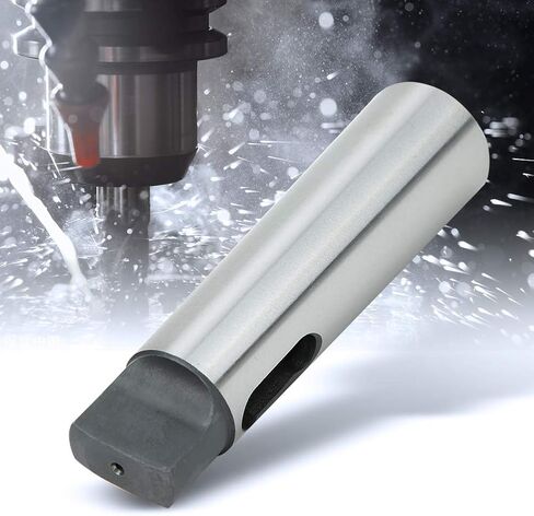 Morse Taper Reducing Adapter, MT5 to MT2 High Hardness Wear Resistance Silver Color Tapered Drill Sleeve for Lathe Milling, Steel Drill Sleeve in Saudi Arabia