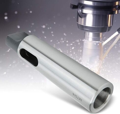 Morse Taper Reducing Adapter, MT5 to MT2 High Hardness Wear Resistance Silver Color Tapered Drill Sleeve for Lathe Milling, Steel Drill Sleeve in Saudi Arabia