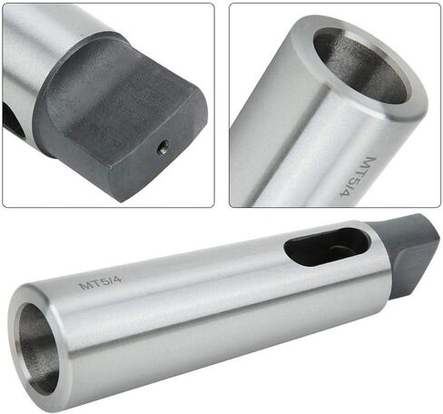Morse Taper Reducing Adapter, MT5 to MT2 High Hardness Wear Resistance Silver Color Tapered Drill Sleeve for Lathe Milling, Steel Drill Sleeve in Saudi Arabia
