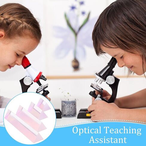 Kanayu 4 قطع الزجاج البصري المنشور الثلاثي 1 "2" 4 "6" أطوال المنشور متساوي الأضلاع مجموعة الزجاج المنشور قوس قزح المنشور التصوير الفوتوغرافي المنشور الكريستال المنشور لتعليم فيزياء الطيف الضوئي الصور الفوتوغرافية in Kuwait