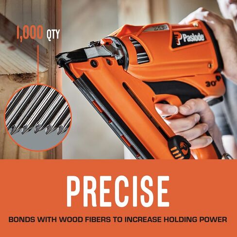 حزمة طلاء الأظافر والقود سموث برايت من باسلود - 650535 3 1/4 بوصة في 131 من أجل مسامير التأطير اللاسلكي (1000 مسمار + خلية وقود واحدة) in Kuwait