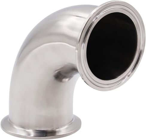 DERNORD 1-1/2 "أنبوب OD الكوع 90 درجة تركيب الأنابيب الصحية SS304 ثلاثي المشبك 1.5 بوصة in Kuwait