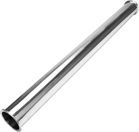 DERNORD Sanitary Spool Tube with Clamp Ends,Stainless Steel 304 Seamless Round Tubing with 4 inch Tri Clamp Ferrule Flange (Tube Length: 1 Inch / 25MM) in Kuwait