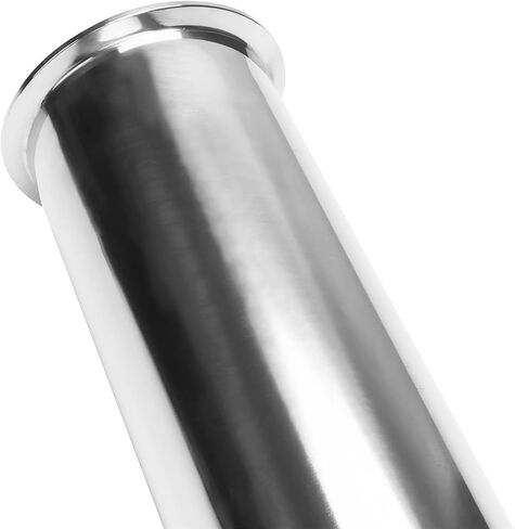 DERNORD Sanitary Spool Tube with Clamp Ends,Stainless Steel 304 Seamless Round Tubing with 4 inch Tri Clamp Ferrule Flange (Tube Length: 1 Inch / 25MM) in Kuwait