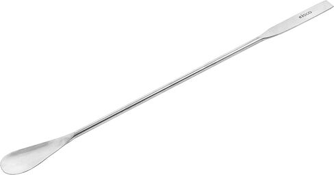 10 ملاعق ملعقة مسطحة، 9 بوصة - ستانلس ستيل، مصقول - نهاية مسطحة 0.3 بوصة، نهاية مغرفة 0.5 بوصة - Eisco Labs in Kuwait