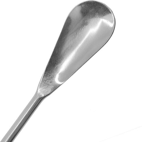 10 ملاعق ملعقة مسطحة، 9 بوصة - ستانلس ستيل، مصقول - نهاية مسطحة 0.3 بوصة، نهاية مغرفة 0.5 بوصة - Eisco Labs in Kuwait