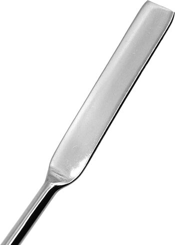 10 ملاعق ملعقة مسطحة، 9 بوصة - ستانلس ستيل، مصقول - نهاية مسطحة 0.3 بوصة، نهاية مغرفة 0.5 بوصة - Eisco Labs in Kuwait