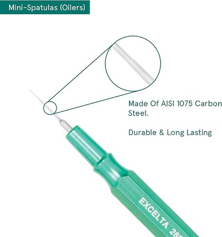 Excelta - 260B-ET - Spatula - Mini - Straight -Three Star - SS - Ergonomic, 0.25" Height, 0.25" Wide, 3" Length in Kuwait