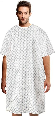 ثوب مستشفى Talvania للجنسين من أربطة الظهر يناسب حتى مقاس XXL in Kuwait