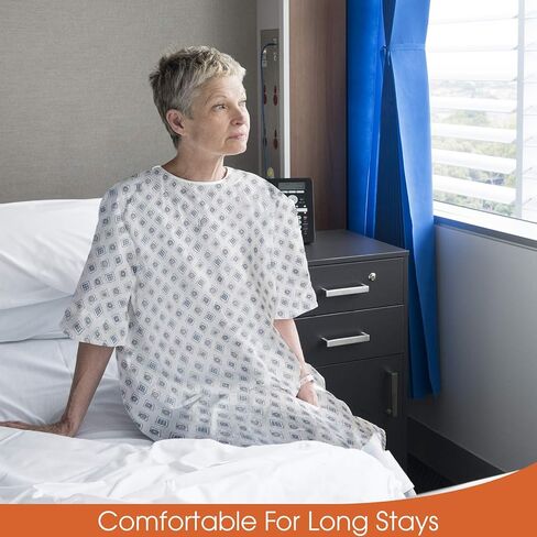 ثوب مستشفى Talvania للجنسين من أربطة الظهر يناسب حتى مقاس XXL in Kuwait