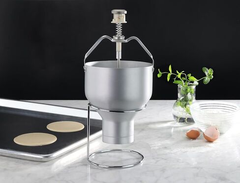New Star Foodservice 37463 Commercial Grade Aluminum Pancake Dispenser with Stand, Silver in Saudi Arabia