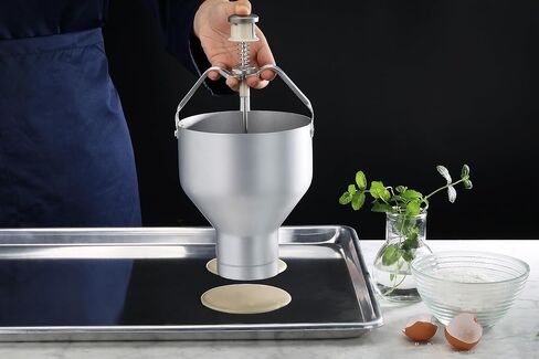 New Star Foodservice 37463 Commercial Grade Aluminum Pancake Dispenser with Stand, Silver in Saudi Arabia