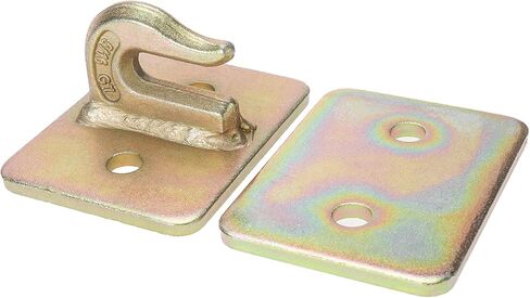 2 حزمة من خطاف الإمساك بدلو الجرار 5/16 بوصة، مسمار فولاذي مزخرف من الدرجة 70 على خطافات الإمساك مع لوحة داعمة لشاحنة الجرار RV UTV، أدوات التركيب متضمنة in Kuwait