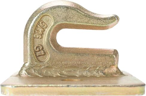 2 حزمة من خطاف الإمساك بدلو الجرار 5/16 بوصة، مسمار فولاذي مزخرف من الدرجة 70 على خطافات الإمساك مع لوحة داعمة لشاحنة الجرار RV UTV، أدوات التركيب متضمنة in Kuwait