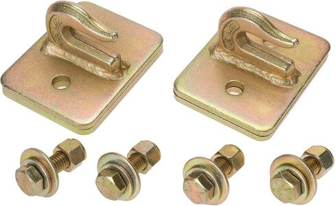 2 حزمة من خطاف الإمساك بدلو الجرار 5/16 بوصة، مسمار فولاذي مزخرف من الدرجة 70 على خطافات الإمساك مع لوحة داعمة لشاحنة الجرار RV UTV، أدوات التركيب متضمنة in Kuwait