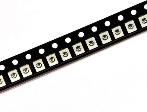 Chanzon 100 قطعة 3528 (1210) رقائق مصابيح LED ثنائية SMD بيضاء (تركيب سطحي PLCC 3.5 مم × 2.8 مم تيار مستمر 3 فولت 20 مللي أمبير 7-8LM) مصابيح إضاءة ساطعة عالية الكثافة ومكونات إلكترونية وثنائيات باعثة للضوء in Kuwait