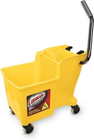 Libman Commercial 1095 One-Piece Bucket and Wringer, Polypropylene, Yellow in Saudi Arabia