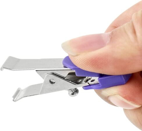 QWORK مشبك القطب الكهربائي البيطري، 5 حزم عالمية دقيقة EKG/ECG مشبك الأطراف متعدد الوظائف محولات المشبك لعلامات التبويب استراحة القطب الكهربائي، المفاجئة قرصة إبرة الموز in Kuwait