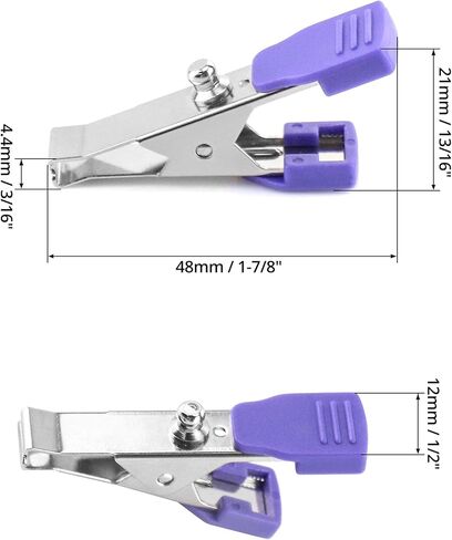 QWORK مشبك القطب الكهربائي البيطري، 5 حزم عالمية دقيقة EKG/ECG مشبك الأطراف متعدد الوظائف محولات المشبك لعلامات التبويب استراحة القطب الكهربائي، المفاجئة قرصة إبرة الموز in Kuwait